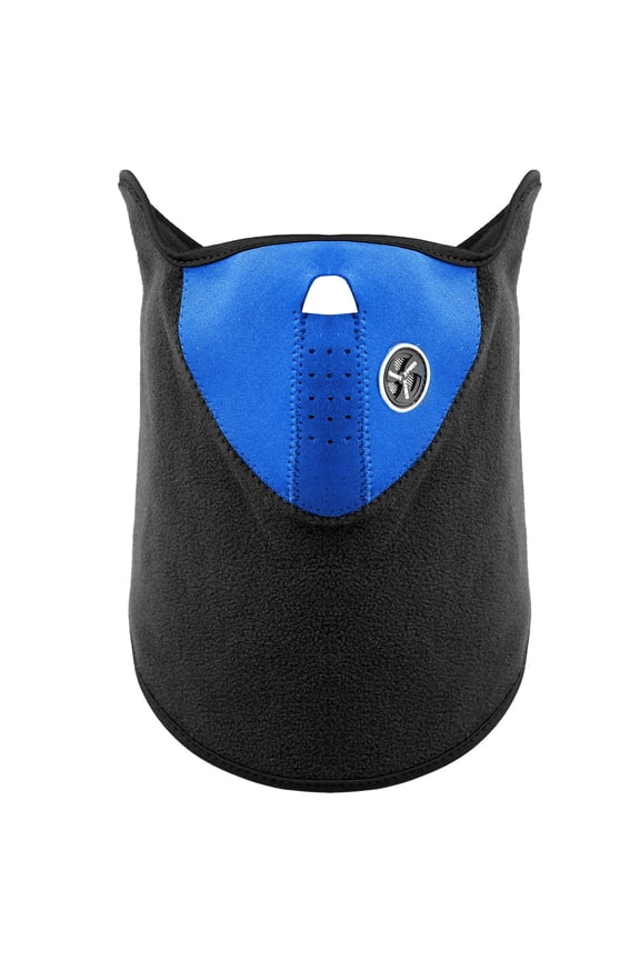 Half Face Mask, TeqHome Breathable Warm and Windproof Dustproof 90% Poly Fleece Thermal Face Mask, Cycling Motorcycle Neck Warmer Hood Winter Gear for Men Women Blue