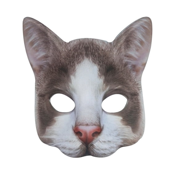 Half Face Masquerade Masks, Digital Print Animal Cat Half Masks, Costumes Mardi Gras Masks, Cosplay Cat Masks for Halloween Masquerade Dancing Party