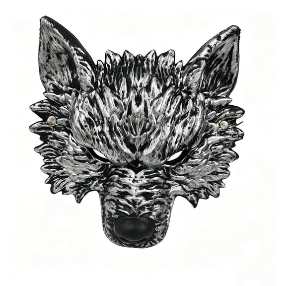 Half Face Wolf Mask,Horror Werewolf Mask,Halloween Carnival Cosplay Wolf Costume Party Props