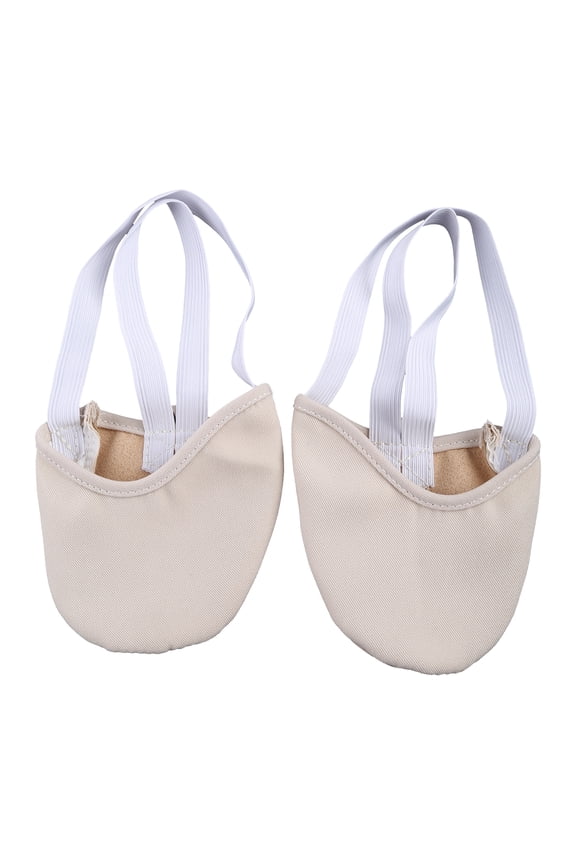 Half Faux Leather Sole Ballet Pointe Dance Shoes Rhythmic Gymnastics Slippers