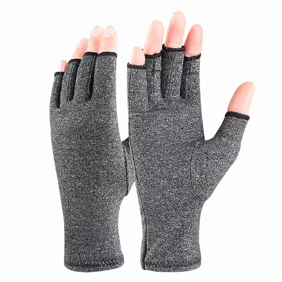 Half Finger Compression Gloves ,Wrist Support ,1 Pair ,Wrist 5.51-8.47in