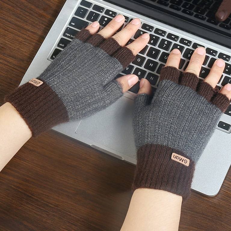 Half finger winter online gloves