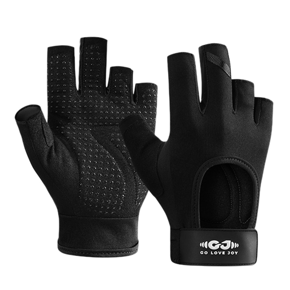 Half Finger Lifting Gloves Providing Stability During Intense Workouts