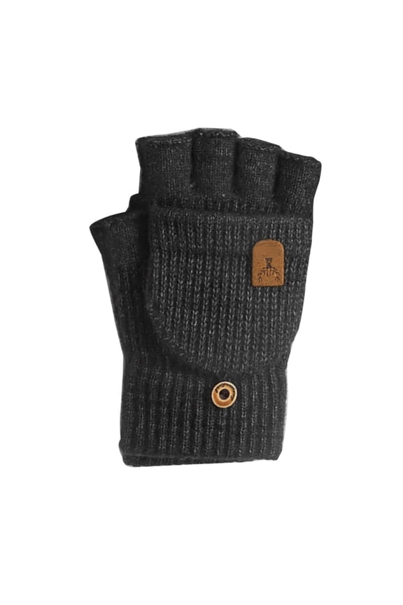 Half Finger Mittens Students Office Indoor Writing Gloves Handwear Knit Gloves