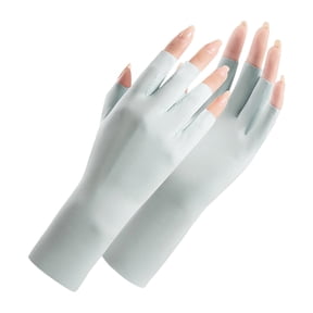 Half Finger Sun Gloves Elastic Lightweight Fabric For Outdoor Work Gardening Multipurpose Use