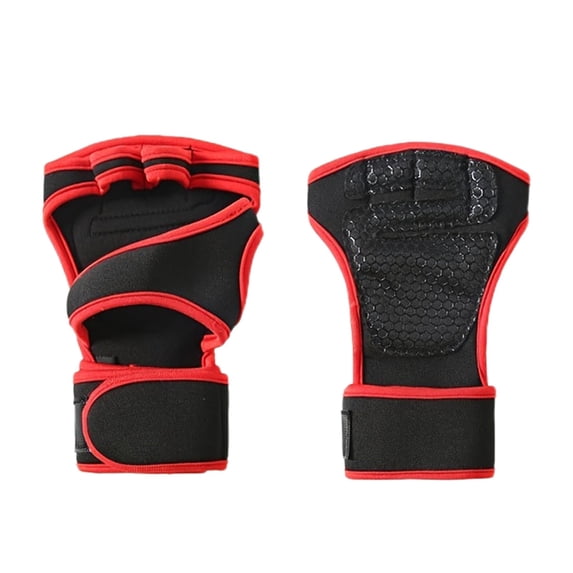 Half Finger Workout Gloves for Men and Women | Enhanced Grip, Breathable Mesh, Wrist Support, Callus Protection, Versatile for Gym, Cycling, CrossFit, Powerlifting, HIIT