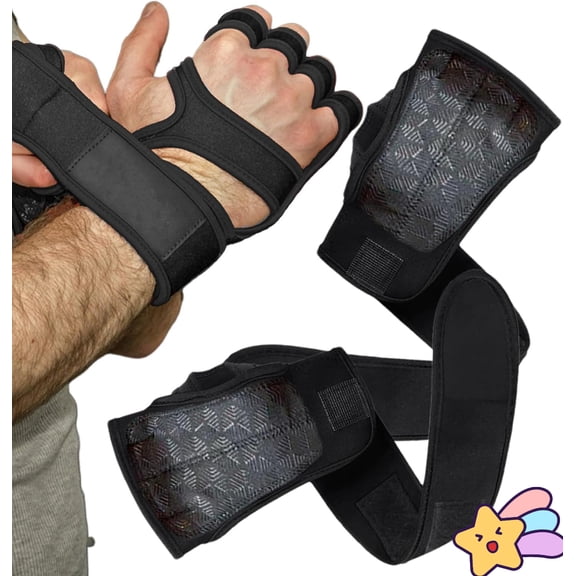 Half Finger Workout Mittens - Breathable Half Finger Weight Lifting - Multipurpose Sports, Fitness for Training