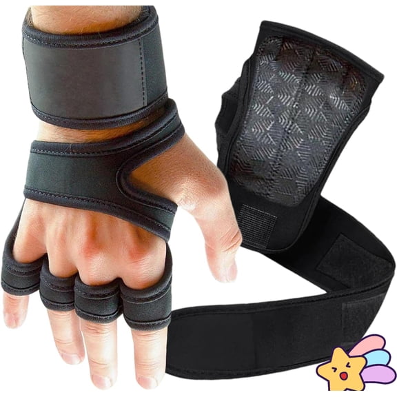 Half Finger Workout Mittens - Breathable Half Finger Weight Lifting - Multipurpose Sports, Fitness for Training