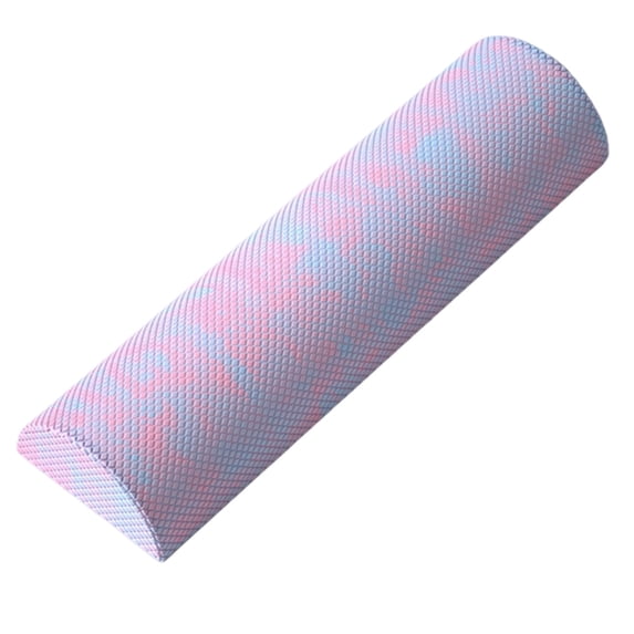Half Foam Roller for Back Pain Relief and Core Exercise, Semicircle Pilates Foam Cylinder for Yoga Balance Training, EVA Lumbar Support Cushion for Physical Therapy and Stretching 12x2.5Inch
