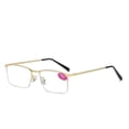 thumbnail image 1 of Half Frame Crystal Lenses Mens Sun Reading Glasses Business Wear-Resistant Scratch-Resistant Mens Tinted Readers, 1 of 3