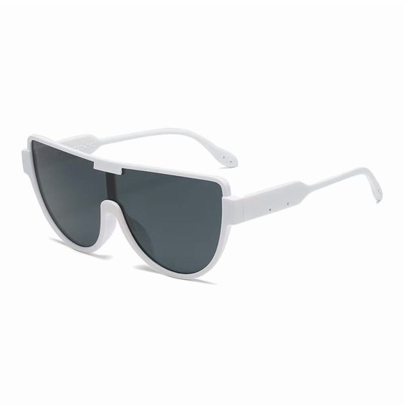 Half Frame Oversized Sunglasses Women For Men Vintage Fashion Sun Glasses Trendy Punk One Piece Shades