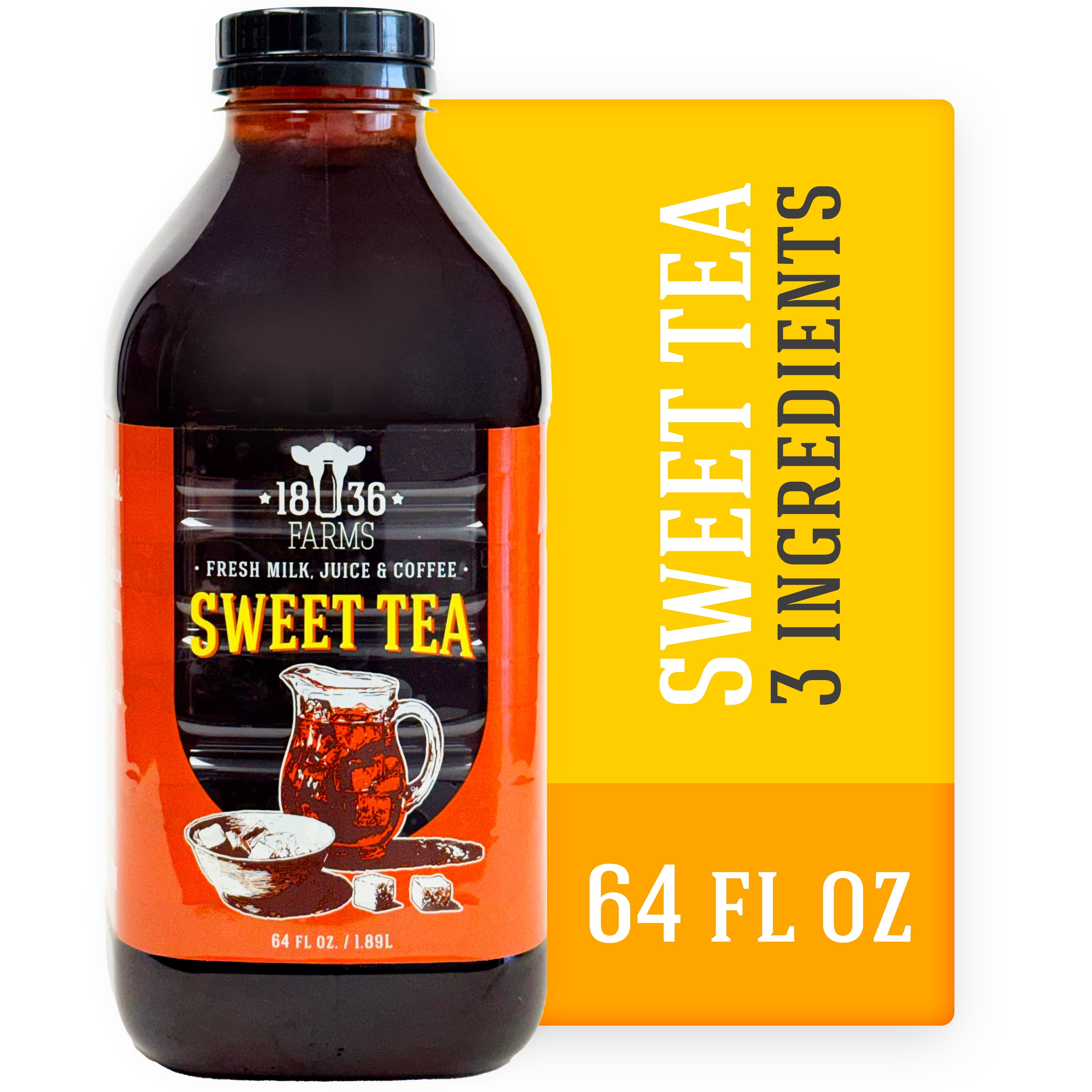 1836 Farms Sweet Tea, 100% Natural, No Artificial Ingredients, 64 fl oz ...