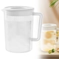 thumbnail image 1 of Half Gallon Pitcher, Simply Pour Clear/White Pitcher Plastic Half Gallon, Plastic, 60 Oz Plastic Pitcher with Lid for Fridge, for Family Beverage Service, for Everyday Beverage Serving, 1 of 9