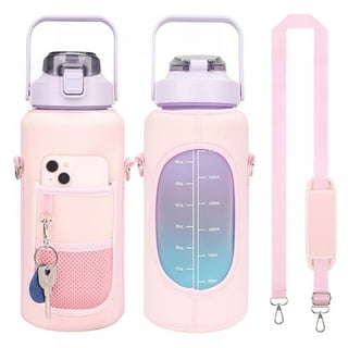 Xxerciz Water Bottle Carrier Bag with Phone Pocket for Stanley 30/40/64oz  Tumbler with Handle, Nylon Water Bottle Holder Pouch with Adjustable Strap