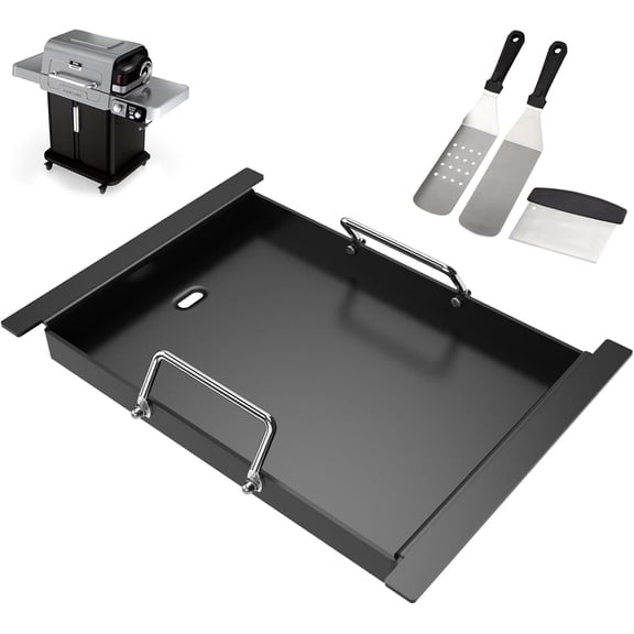 Half Griddle Insert for FlexFlame PG300, Nonstick Carbon Steel Griddle Plate for FlexFlame Grills Series Replacement Accessories, XSKHLFGRIDLE