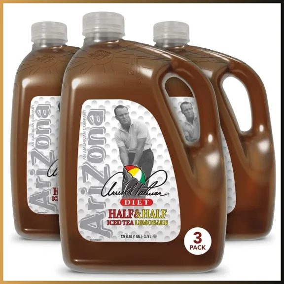 Half & Half Zero Iced Tea Lemonade 128 fl oz Bottles Pack of 3