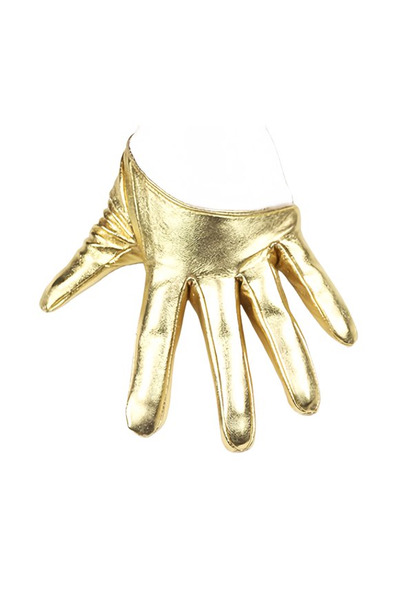 Half Hand Gloves Backless Detailing Lightweight Faux Leather Enhances Outfits For Photography Or Commuting