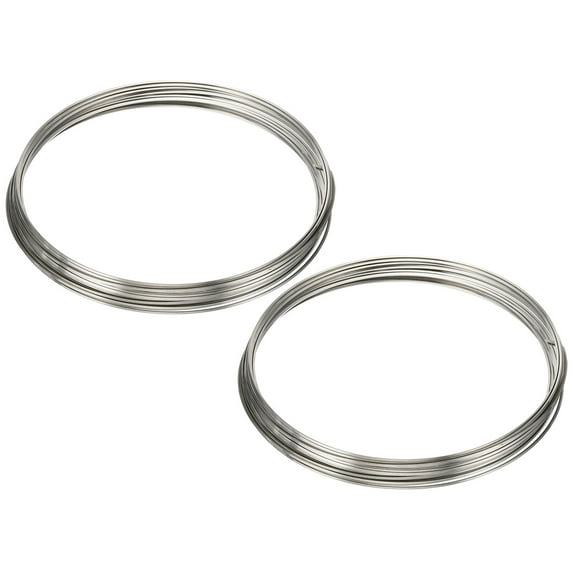 Half Hard Nickel Silver Wire, 2Pcs 20Gauge/0.8x0.8mm Diameter 6m/19.68ft Square Craft Wire