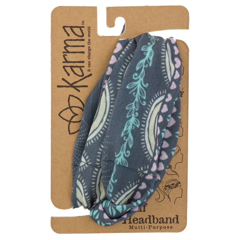 half headband - grey poppies half headband - grey poppies