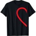 thumbnail image 1 of Half Heart Left Hand Side Love Couple Camisa Pareja Ropa T-Shirt, 1 of 4