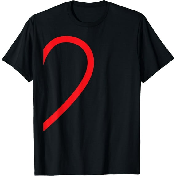 Half Heart Right Hand Side Love Couple Camisa Pareja Ropa T-ShirtMen and women, Black T-shirt, size: Extra large