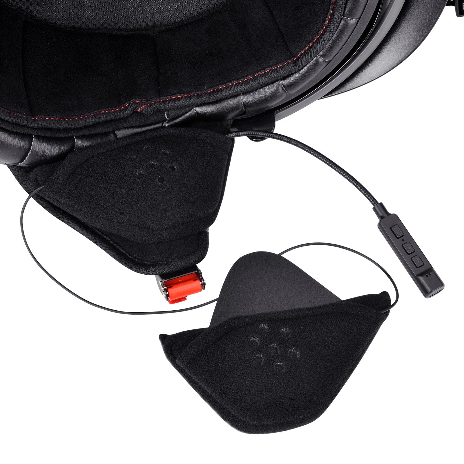 bell half helmet speaker pockets Lamborsafe Fits Cardo Packtalk Edge TriMatrix composite shell Sena 30K install into Bell