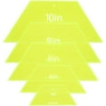thumbnail image 1 of Half Hexagon Quilting Template 4/6/8/9/10inch Acrylic Quilting Ruler Allowance Templates Ruler for DIY Hand Patchwork Machine Quilting Sewing Needlework Craft Green DIY, 1 of 6