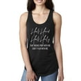 thumbnail image 1 of Half Hood Half Holy Pray With Me Ladies Racerback Tank Top, Black, Small, 1 of 3