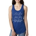thumbnail image 1 of Half Hood Half Holy Pray With Me Ladies Racerback Tank Top, Royal, Small, 1 of 3