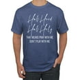 thumbnail image 1 of Half Hood Half Holy Pray With Me Men's Graphic T-Shirt, Vintage Heather Blue, 5XL, 1 of 3