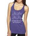thumbnail image 1 of Half Hood Half Holy Pray With Me Tri-Blend Racerback Tank Top, Purple Rush, X-Large, 1 of 3