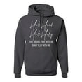 thumbnail image 1 of Half Hood Half Holy Pray With Me Unisex Graphic Hoodie Sweatshirt, Charcoal, Medium, 1 of 3