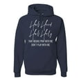 thumbnail image 1 of Half Hood Half Holy Pray With Me Unisex Graphic Hoodie Sweatshirt, Navy, 2XL, 1 of 3