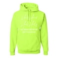 thumbnail image 1 of Half Hood Half Holy Pray With Me Unisex Graphic Hoodie Sweatshirt, Safety Green, X-Large, 1 of 3