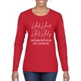 thumbnail image 1 of Half Hood Half Holy Pray With Me Womens Graphic Long Sleeve T-Shirt, Red, 2XL, 1 of 3
