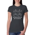 thumbnail image 1 of Half Hood Half Holy Pray With Me Womens Slim Fit Junior Tee, Dark Grey, X-Large, 1 of 3