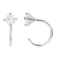thumbnail image 1 of Half Hoop Earrings for Women Tiny Open Cartilage Hoop Earring Everyday Jewelry, 1 of 8