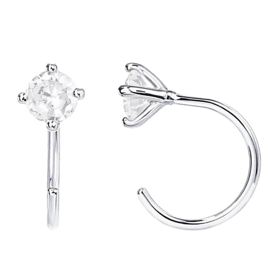Half Hoop Earrings for Women Tiny Open Cartilage Hoop Earring Everyday Jewelry