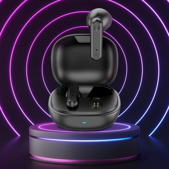 Half In Ear True Bluetooth 5.3 Wireless Headphones With Long Battery Life Immersive Premium Sound Effect Smart Noise Reduction Earphones IPX5