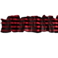 thumbnail image 1 of Half Inch Wide Small Stripes Cotton Curtain Sleeve Topper Window Treatment, 1 of 4