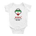 thumbnail image 1 of Half Iranian Is Better Than None Cute Baby Bodysuit Baby Clothes (White, 12-18 Months), 1 of 5