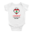 thumbnail image 1 of Half Lebanese Is Better Than None Cute Baby Clothes For Boy Girl (White, 18-24 Months), 1 of 5