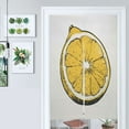 thumbnail image 1 of Half Lemon Illustration Door Curtain Nordic Living Room DoorCurtain Porch Partition Curtain Kitchen Rative Half Curtain, 1 of 4