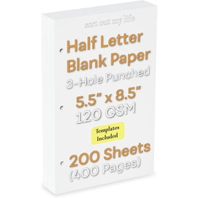 Half Rounded Paper Half Paper Size