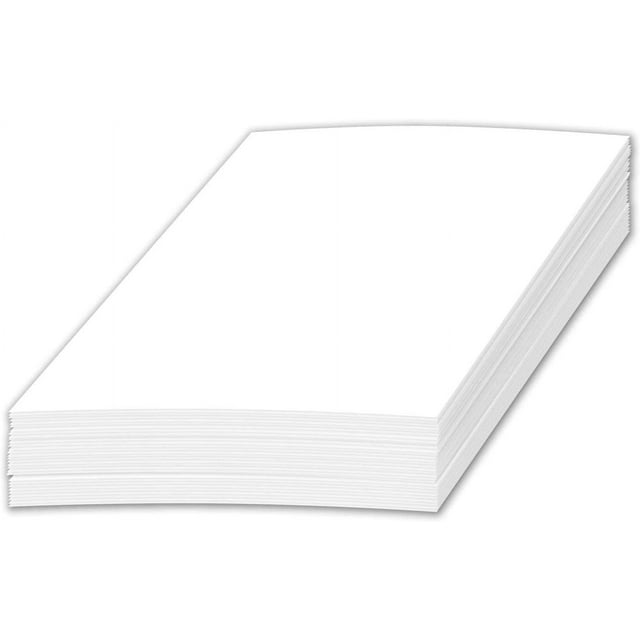 Half Letter Size 8.5 X 5.5 Inches Copy Paper, White Memo , 24Lb Thick
