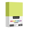 thumbnail image 1 of Half Letter Size, 8.5 x 5.5" Premium Color Regular Paper, 500 Sheets Per Pack | Perfect for School Supplies, Holiday crafting, Arts and Crafts | Acid & Lignin Free | Ultra Lime, 1 of 4