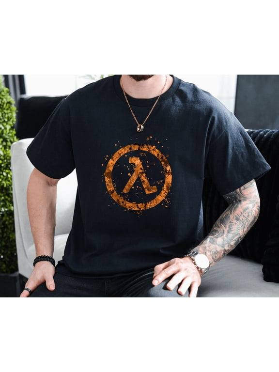 Half Life Classic Sci Fi Video Game Fan Graphic Gear Unisex T-Shirt, up to size 3XL.