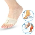 thumbnail image 1 of Half Lyrical Shoes, Slip Prevention Dance Paw Pads Mesh Microfiber  For Ballet For Casual Use, 1 of 8
