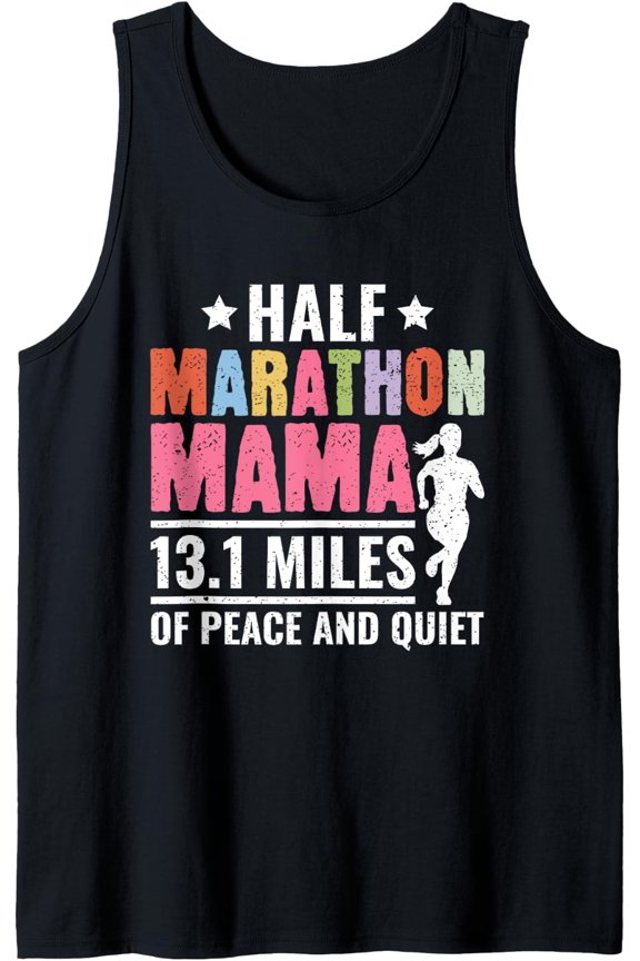 Half Marathon Mama 13.1 Miles Half Marathon Runner Running Tank Top Size S-3XL