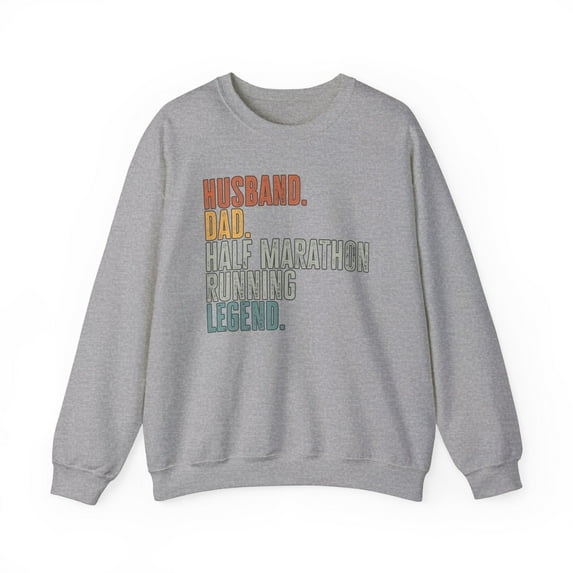 Half Marathon Runner Sweatshirt Gifts Crew Neck Shirt Long Sleeve Unisex